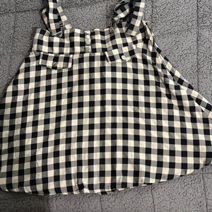 Black and White Gingham Skirtall